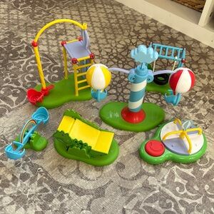 6 piece Peppa Pig Playground Toy Set